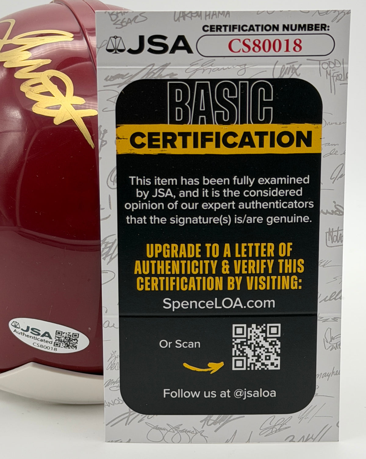 Mike Garrett Signed/Autographed Mini Helmet USC Trojans JSA 214916