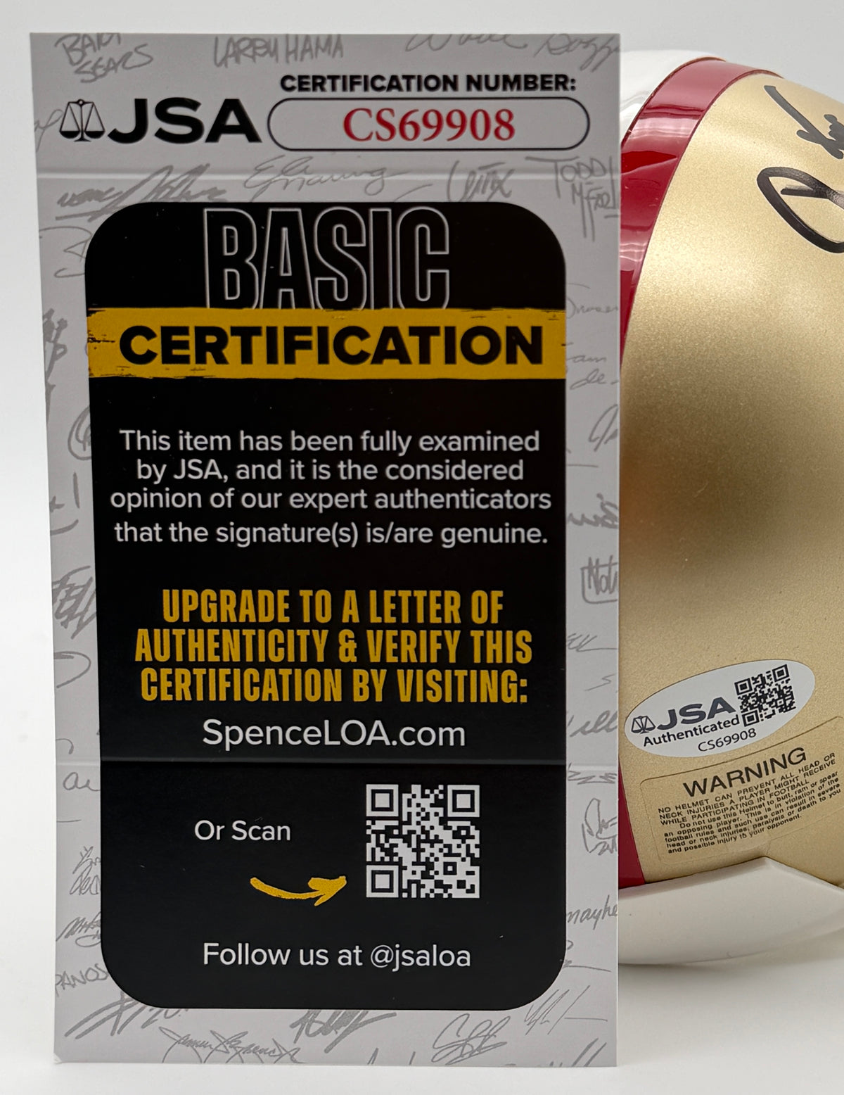 Ronnie Lott HOF Signed/Autographed Mini Helmet 49ers JSA 214956
