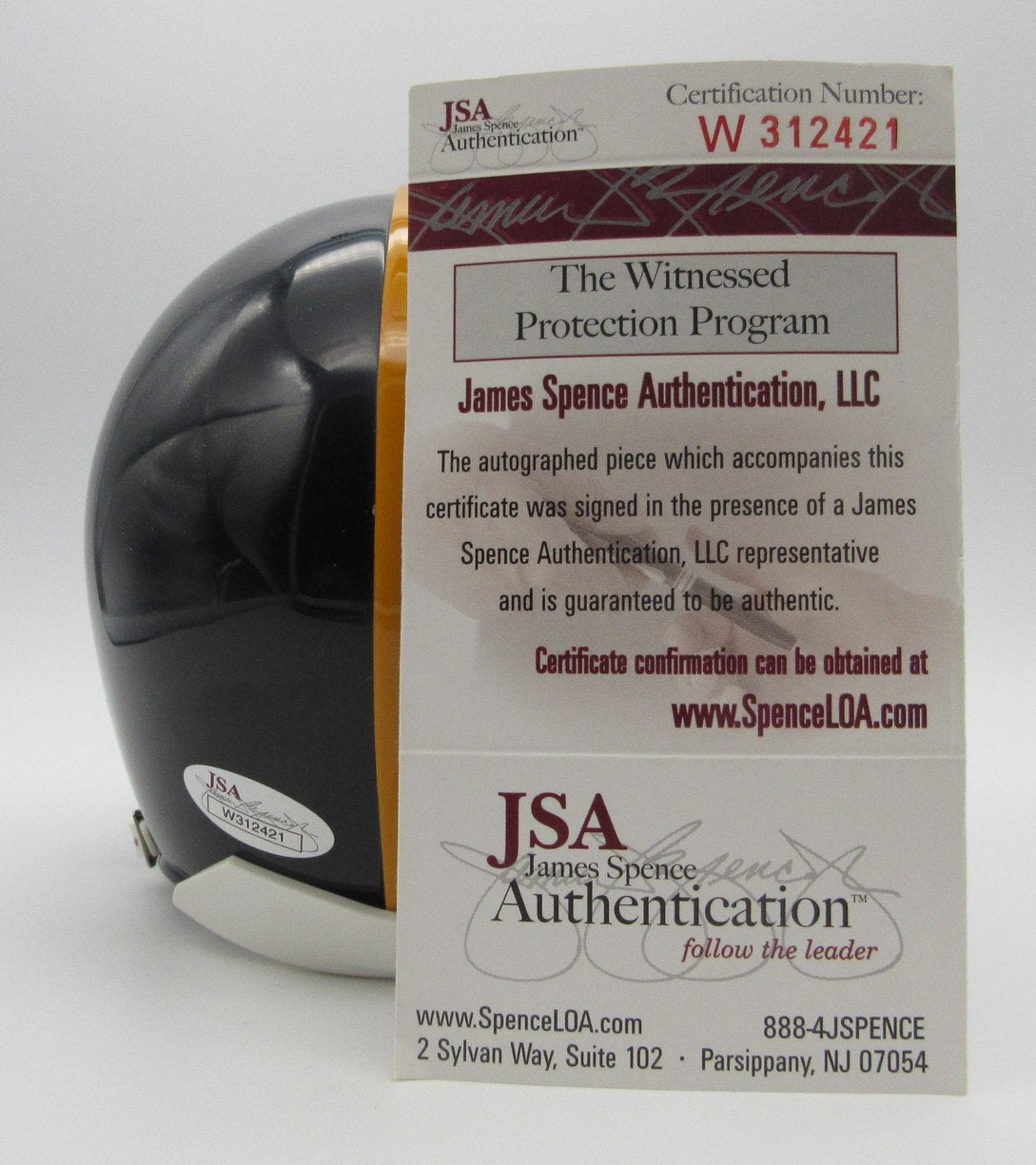 Jack Butler HOF Signed/Autographed Mini Helmet Steelers JSA 214354
