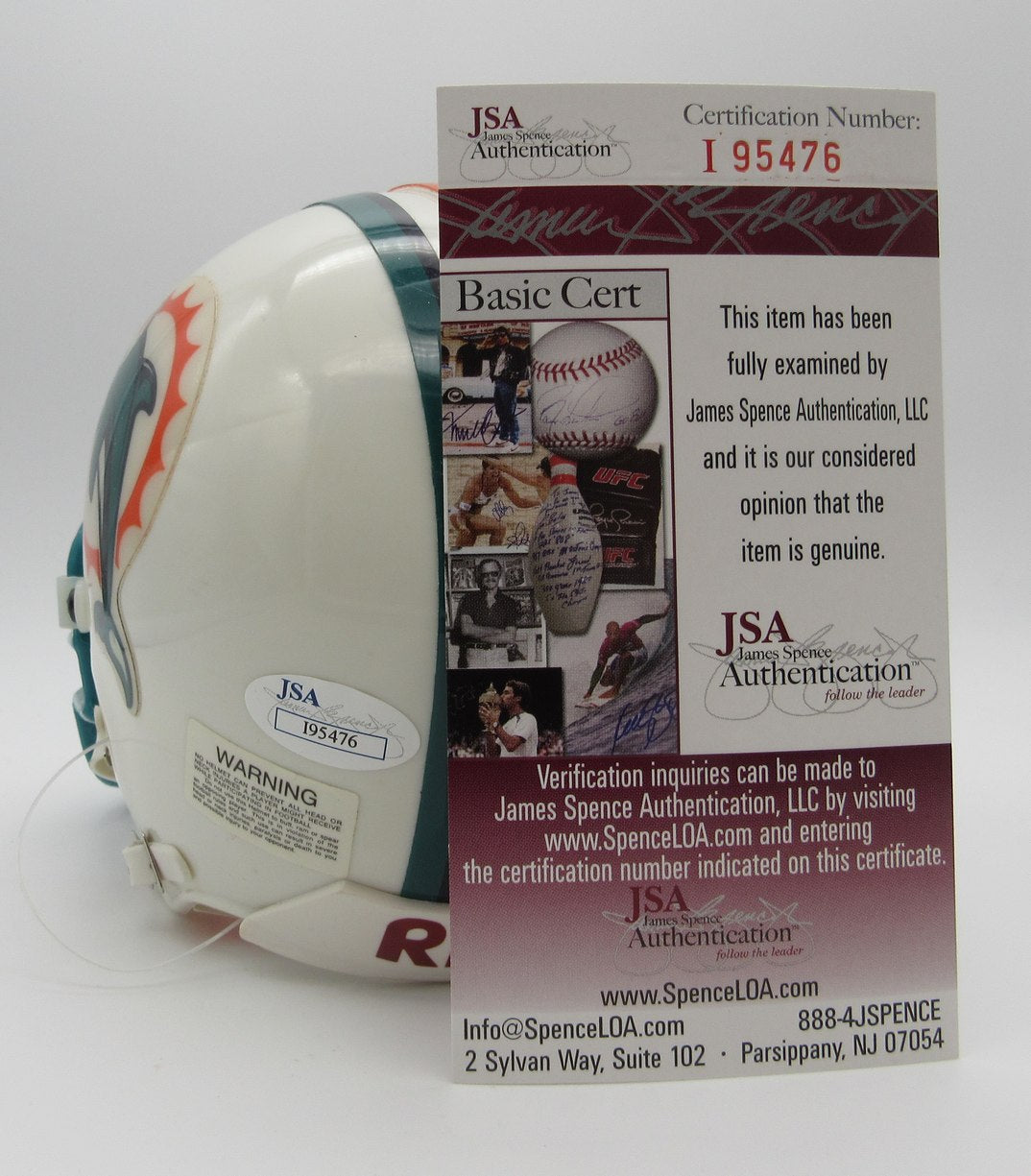 Don Shula HOF Signed/Autographed Mini Helmet Dolphins JSA 214358
