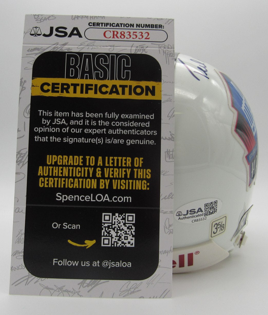 Ted Hendricks Signed/Autographed Mini Helmet NFL Hall of Fame HOF JSA 214371