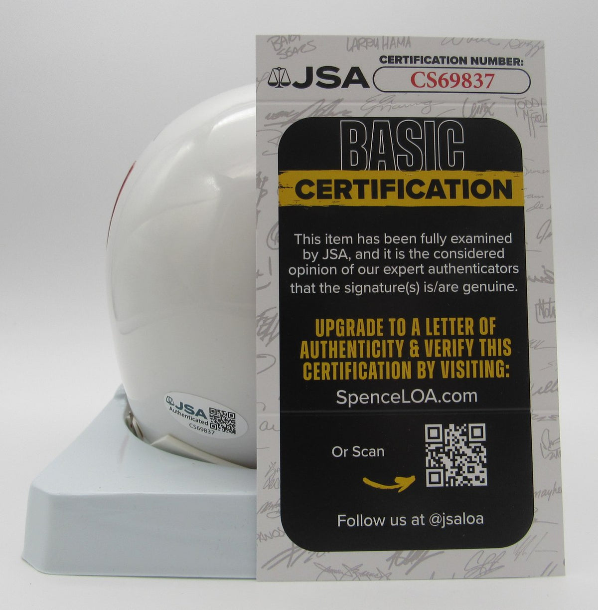 Tom Osborne Signed/Autographed Mini Helmet Nebraska JSA 214381