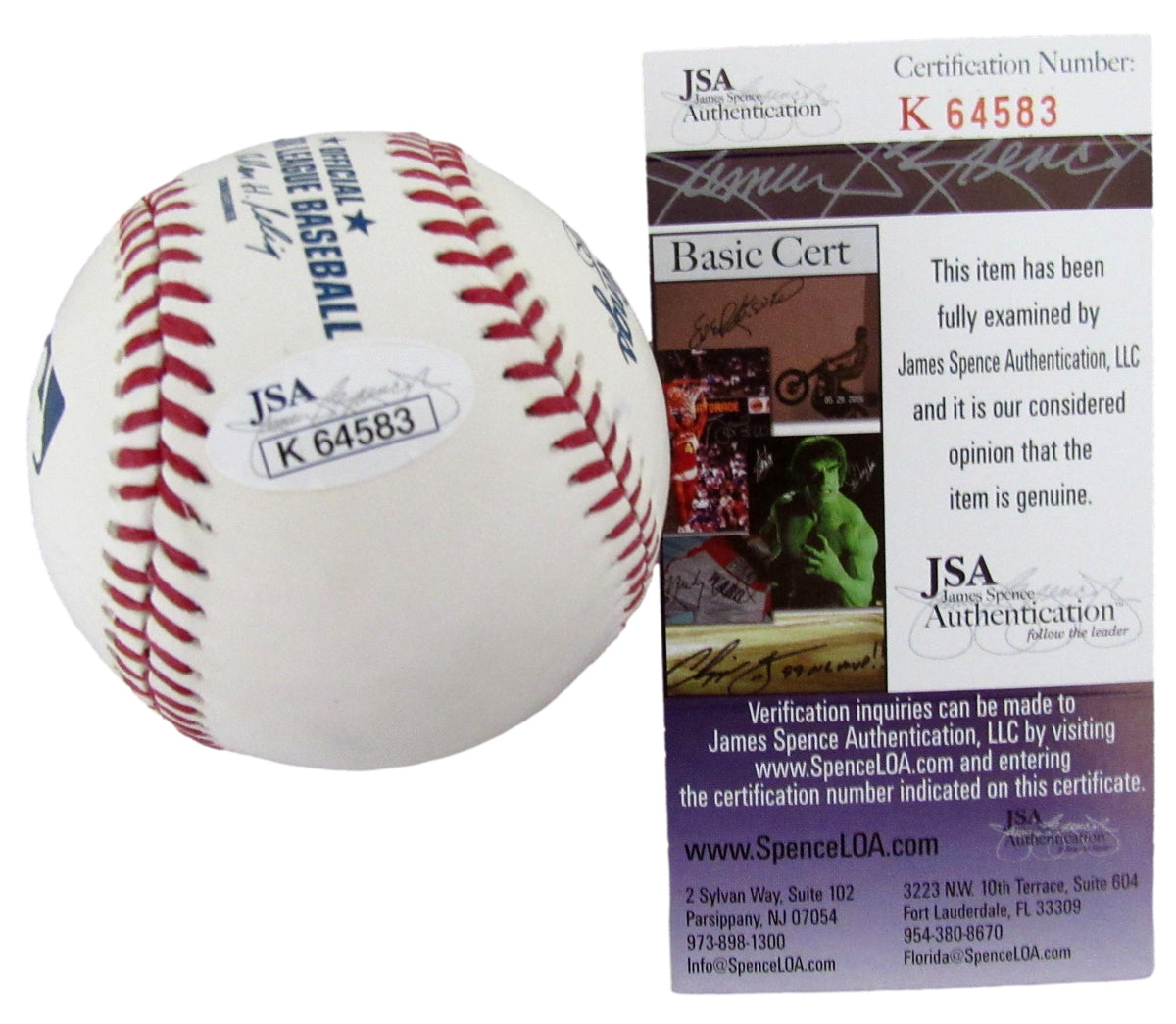 Bryce Harper Signed/Autographed OML Baseball Philadelphia Phillies JSA 213278