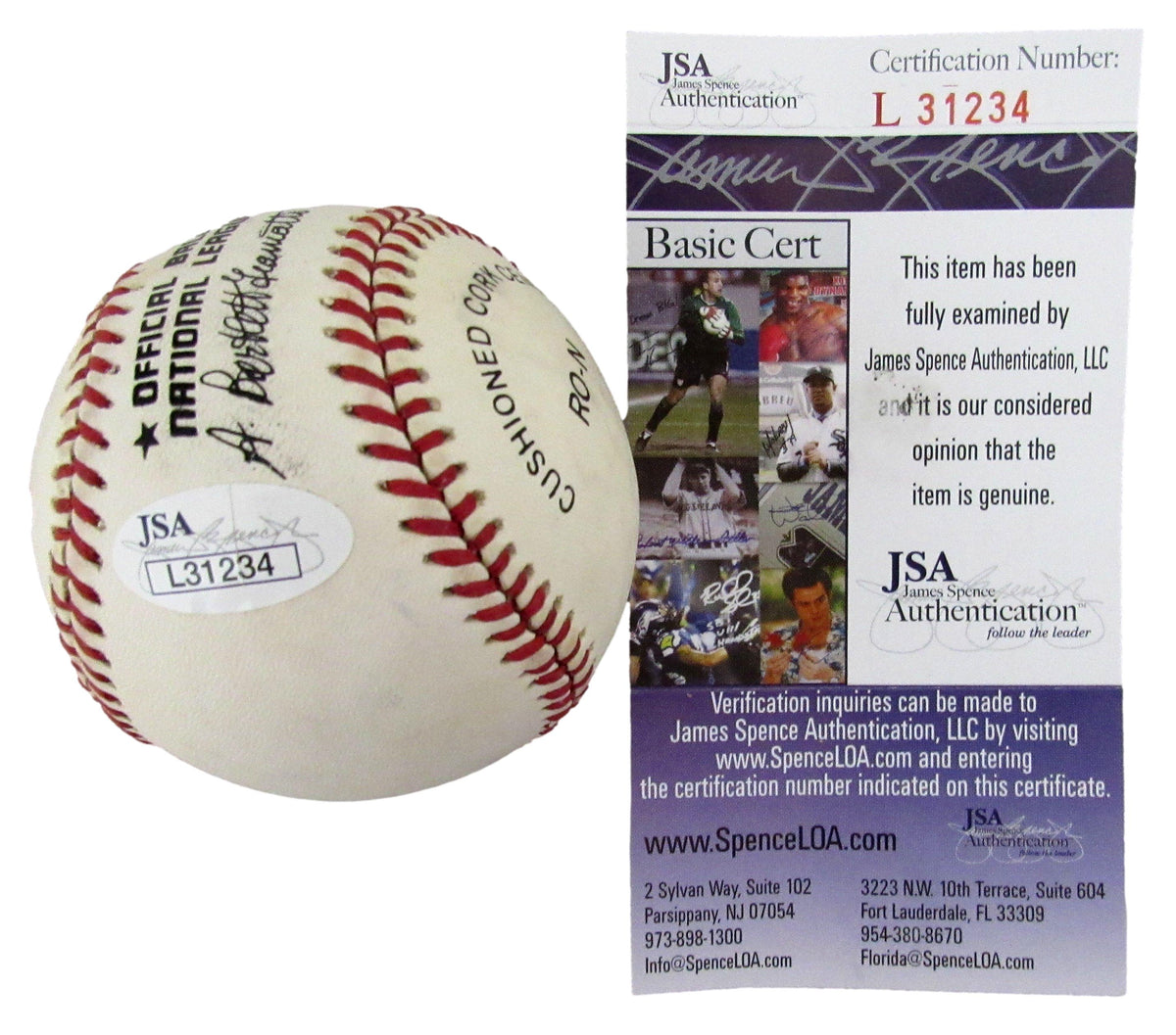 Tommy Lasorda HOF Signed/Autographed ONL Baseball LA Dodgers JSA 213290