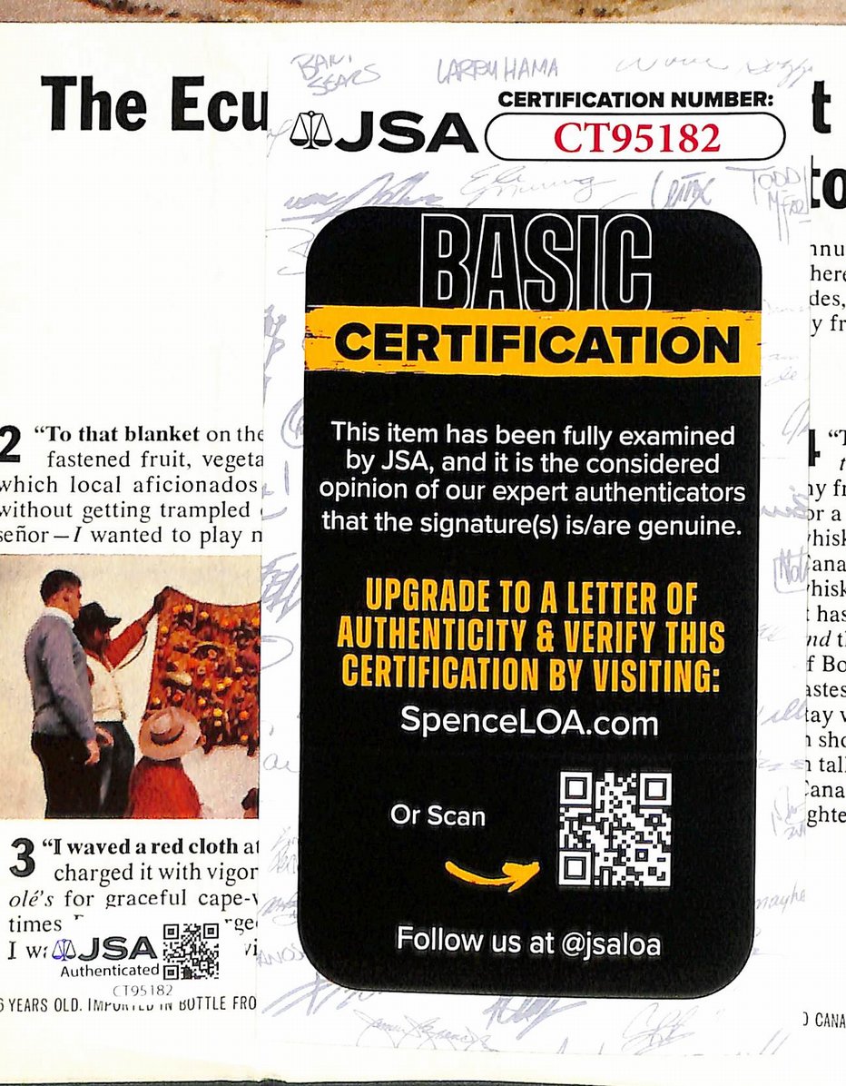 Gale Sayers HOF Signed/Autographed 1966 Sports Illustrated Magazine JSA 215000