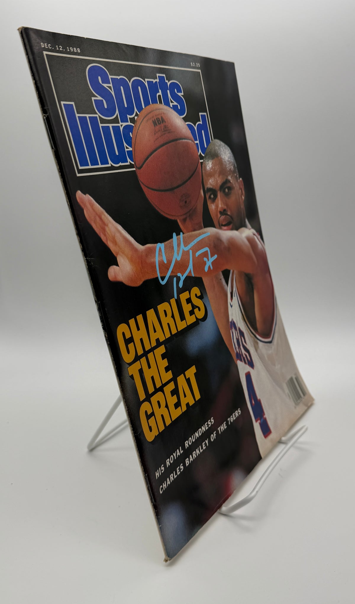 Charles Barkley HOF Signed 1988 Sports Illustrated No Label JSA 215089