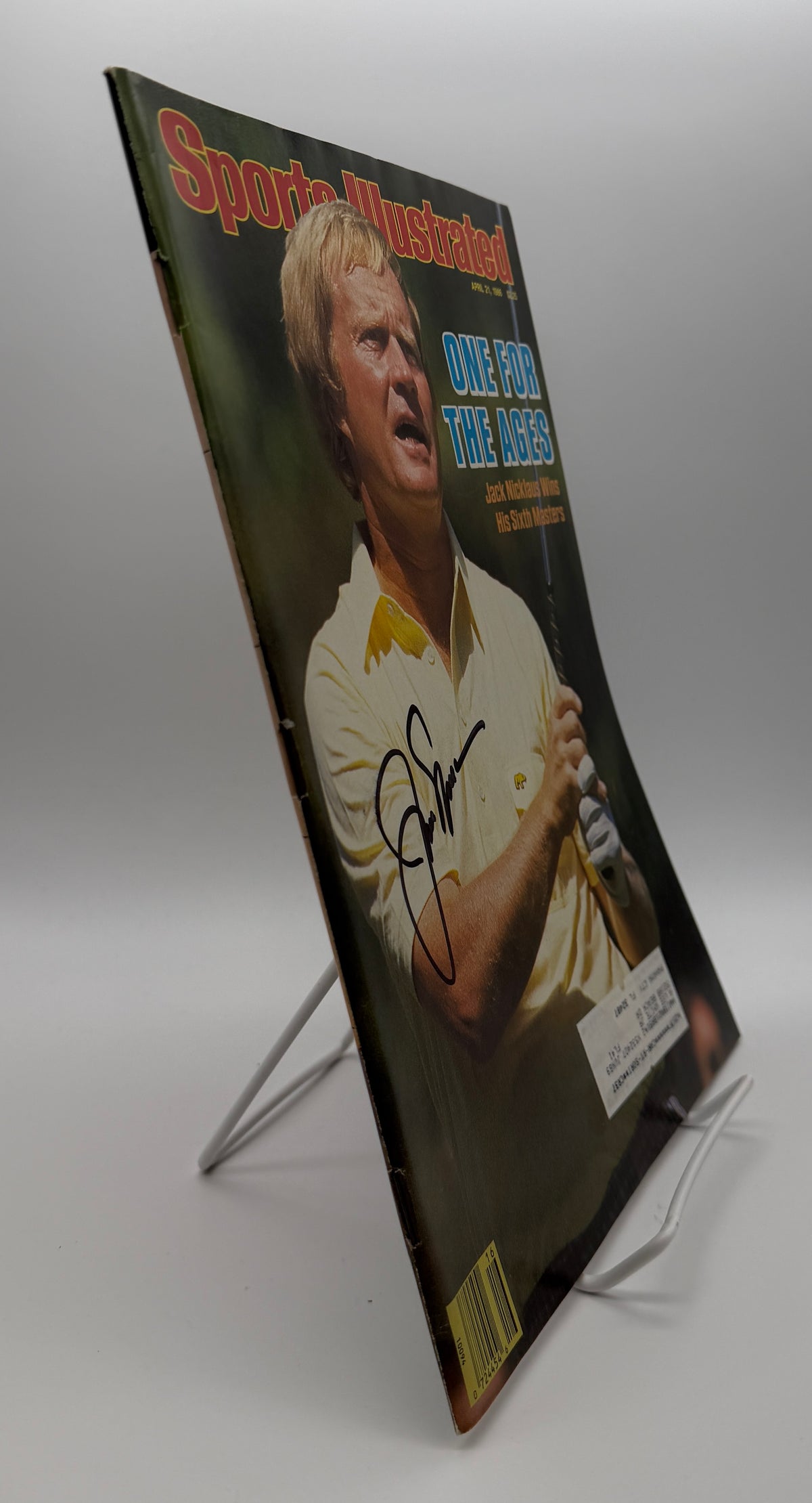 Jack Nicklaus Signed/Autographed 1986 Sports Illustrated Magazine JSA 215104