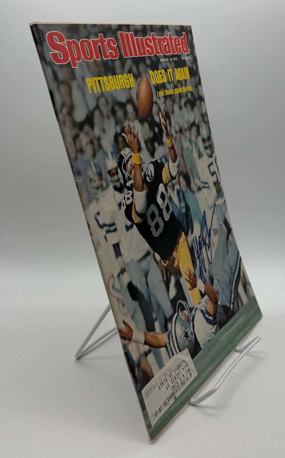 Lynn Swann HOF Signed/Autographed 1976 Sports Illustrated Magazine JSA 215116