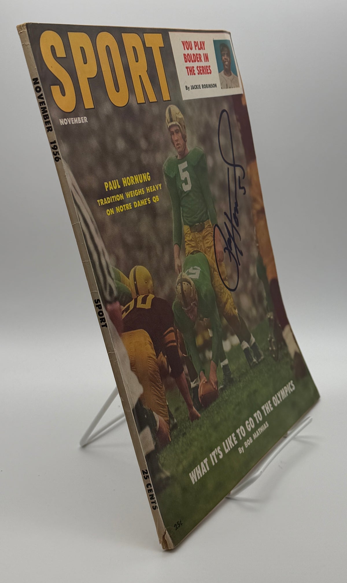 Paul Hornung Signed/Autographed 1956 SPORT No Label JSA 215121