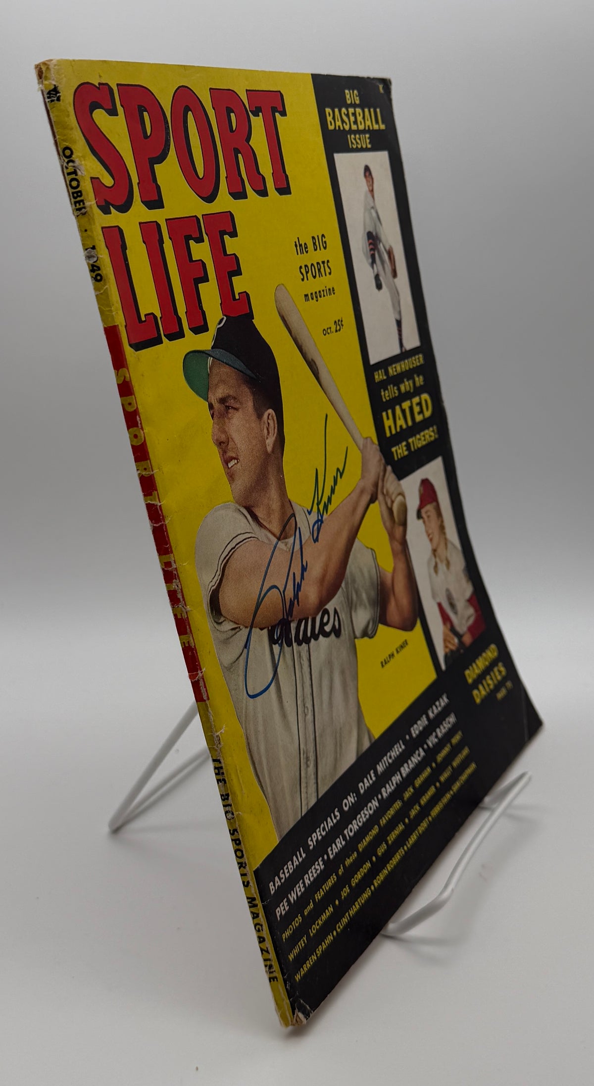 Ralph Kiner HOF Signed/Autographed 1949 SPORT LIFE Magazine JSA 215125