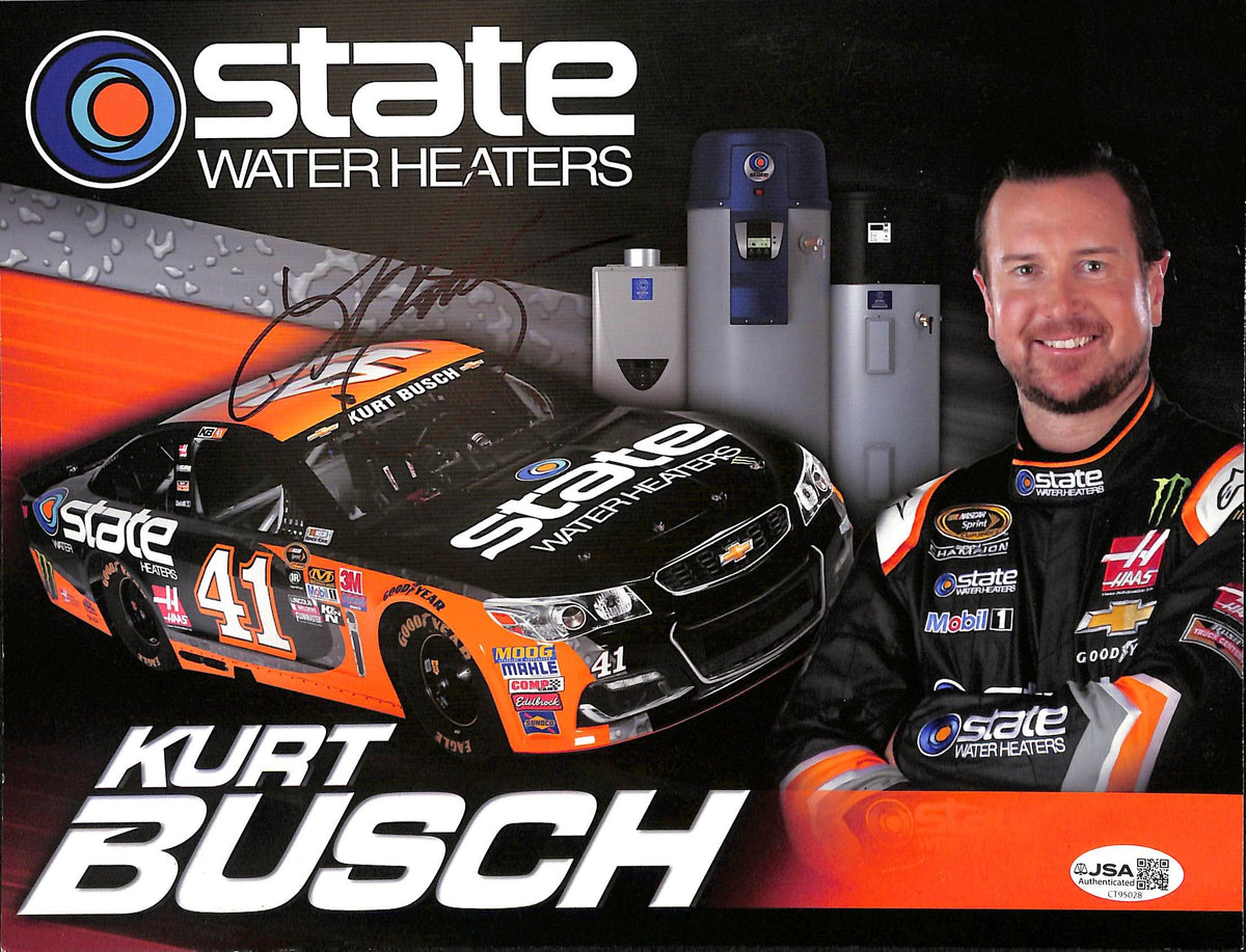 Kurt Busch Signed/Autographed 8x10 Photo NASCAR JSA 215202