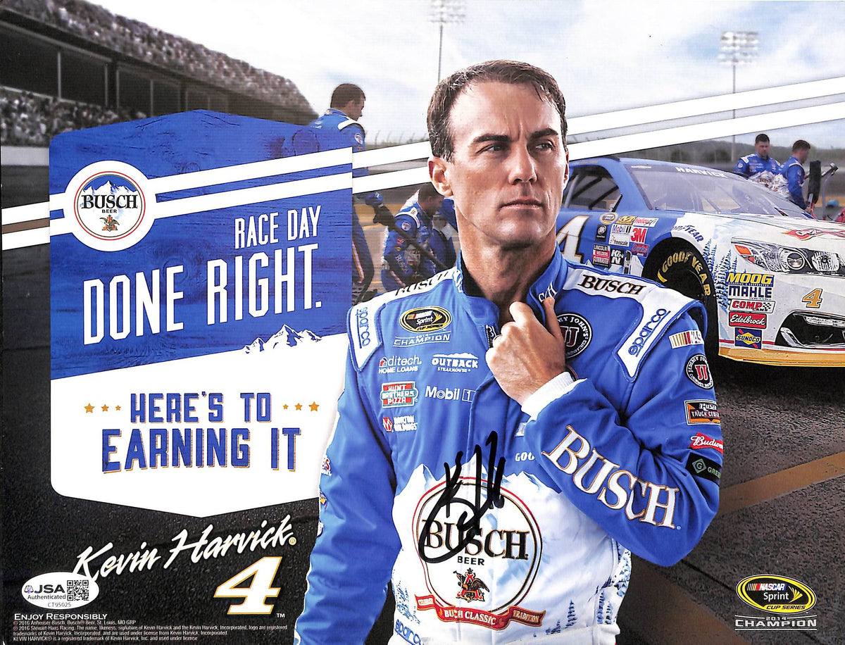 Kevin Harvick Signed/Autographed 8x10 Photo NASCAR JSA 215205