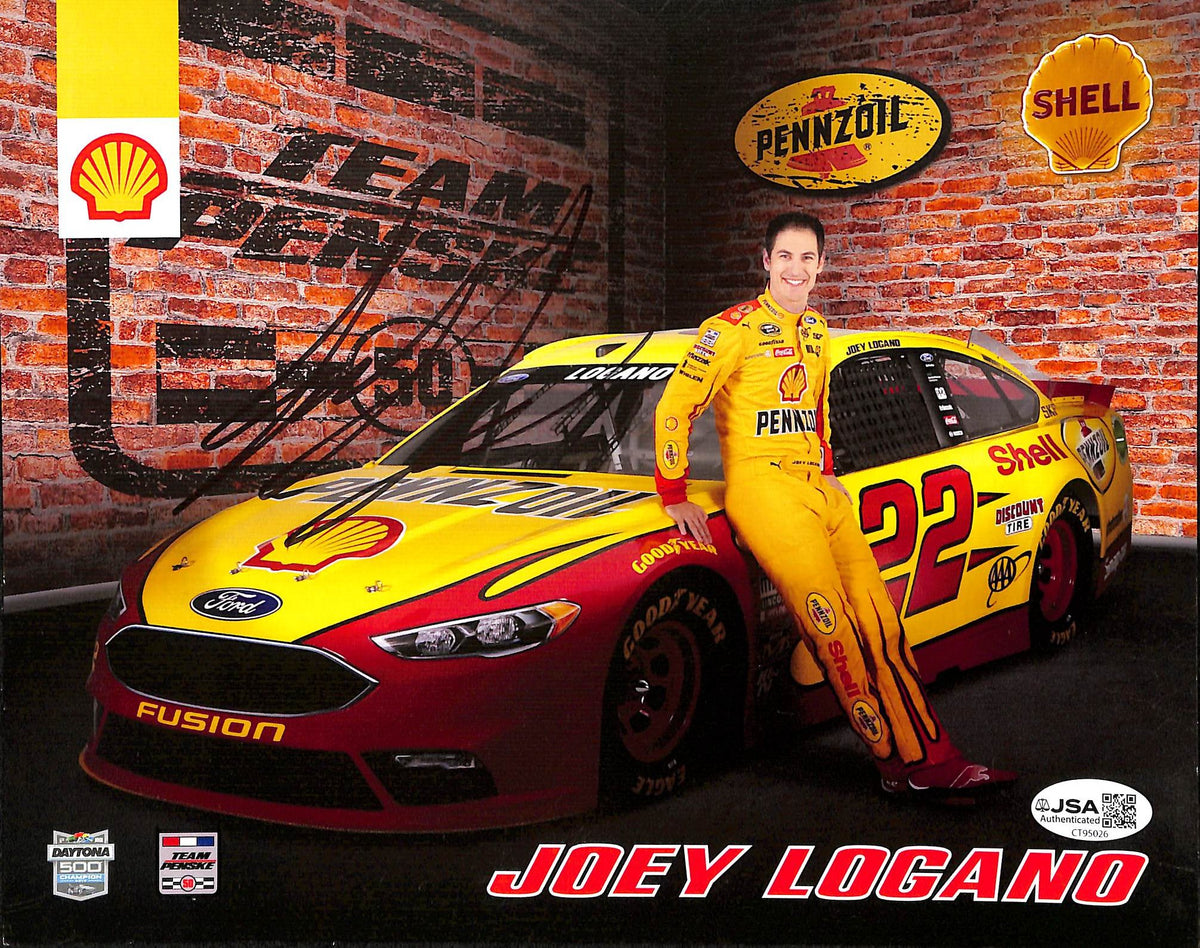 Joey Logano Signed/Autographed 8x10 Photo NASCAR JSA 215200