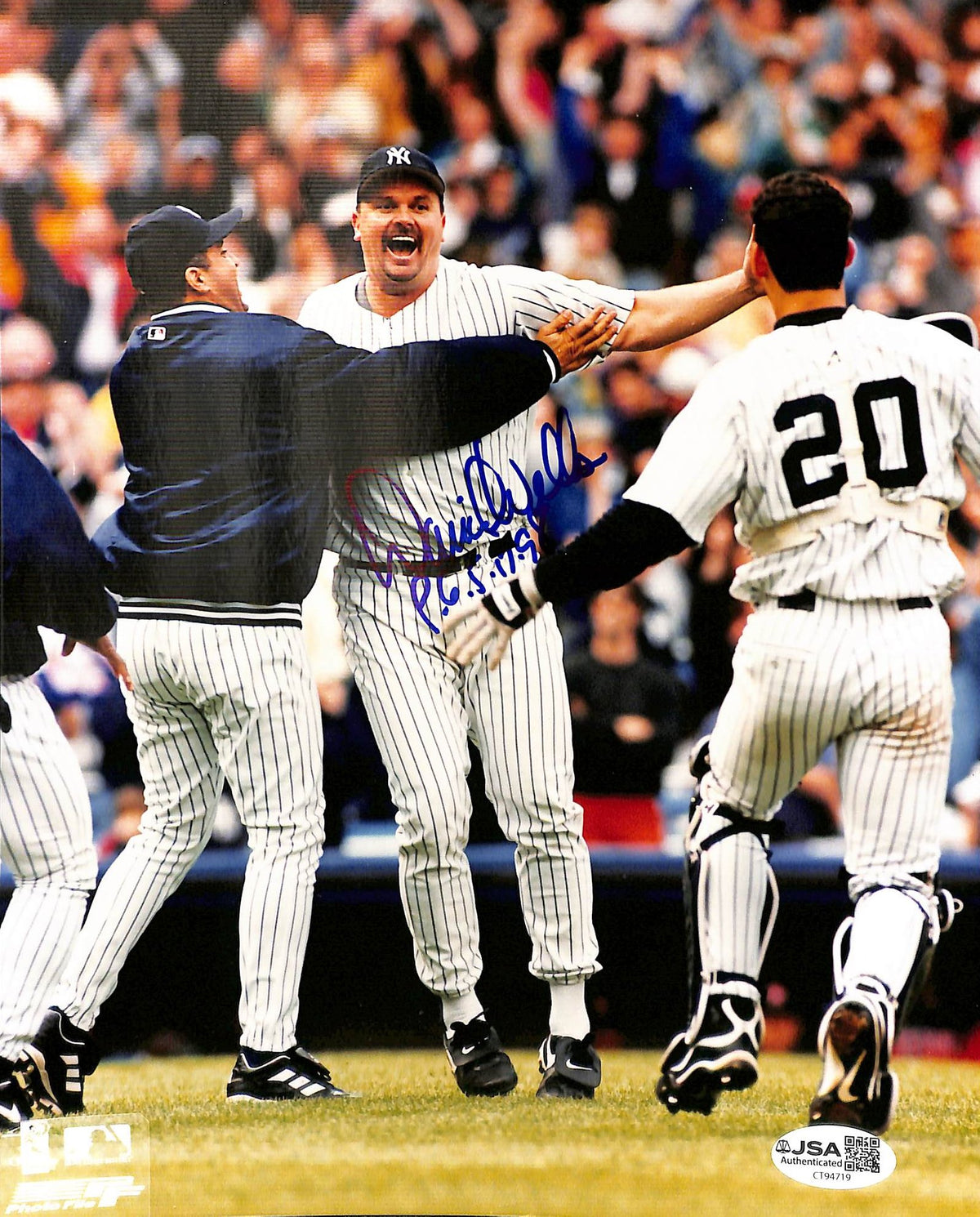 David Wells Signed/Autographed 8x10 Photo Yankees JSA 215221