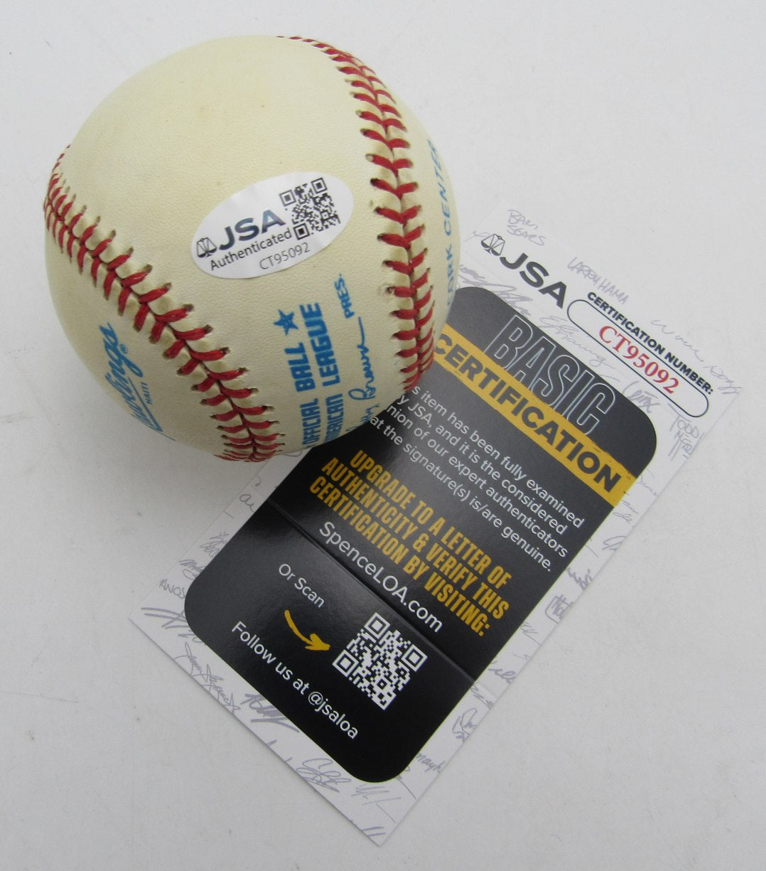 Brooks Robinson HOF Single Signed/Autographed OAL Baseball Orioles JSA 215293