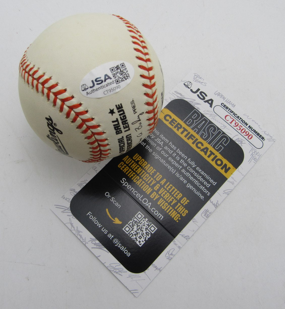 Cal Ripken Jr. HOF Single Signed/Autographed ONL Baseball Orioles JSA 215295