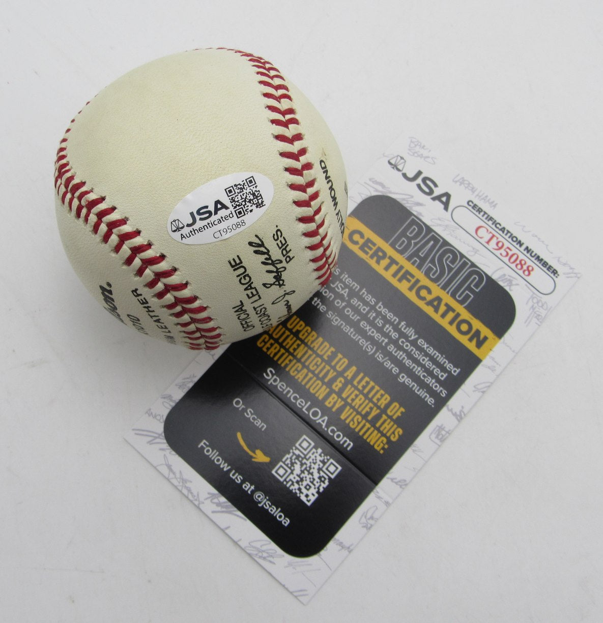 Hoyt Wilhelm HOF Signed/Autographed Gulf Coast League Baseball Giants JSA 215297