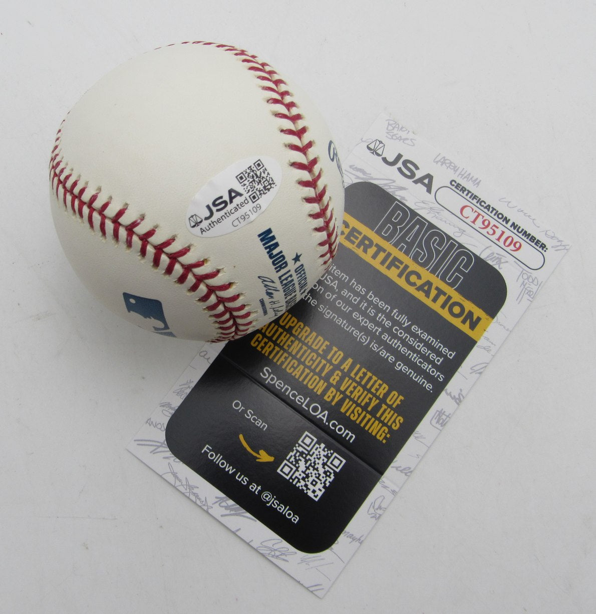Skip Caray Sportscaster Single Signed/Autographed OML Baseball Braves JSA 215306