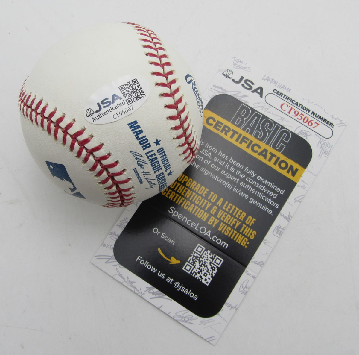 Mike Matheny Single Signed/Inscribed OML Baseball St. Louis Cardinals JSA 215325
