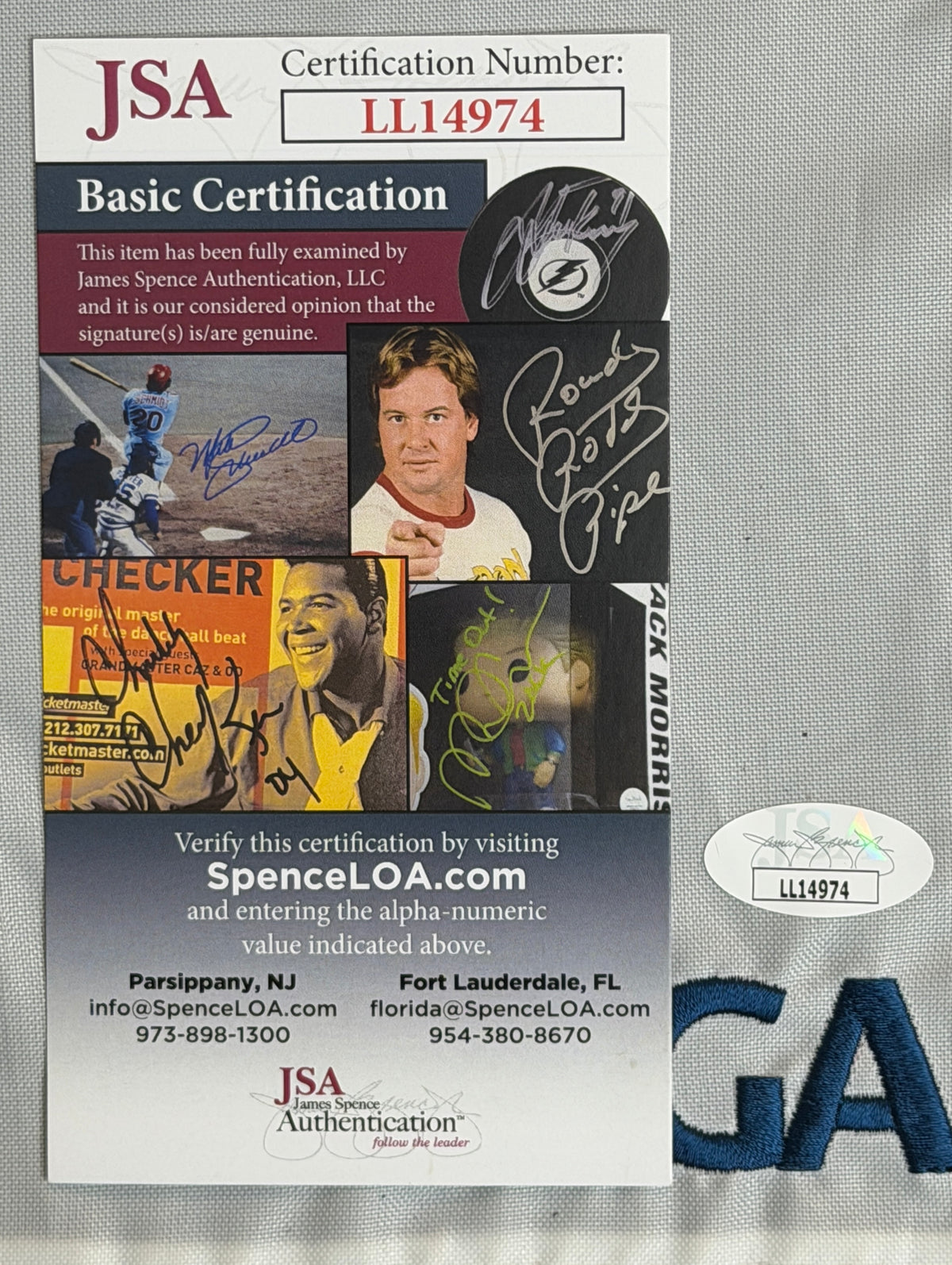 Dustin Johnson Signed/Auto 2016 U.S. Open Oakmont Pin Flag PSA/DNA 215481