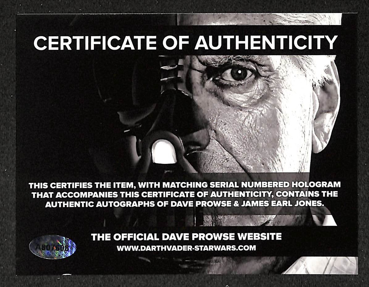 Dave Prowse/James Earl Jones Dual Signed/Auto 8x10 Photo Star Wars JSA 215510