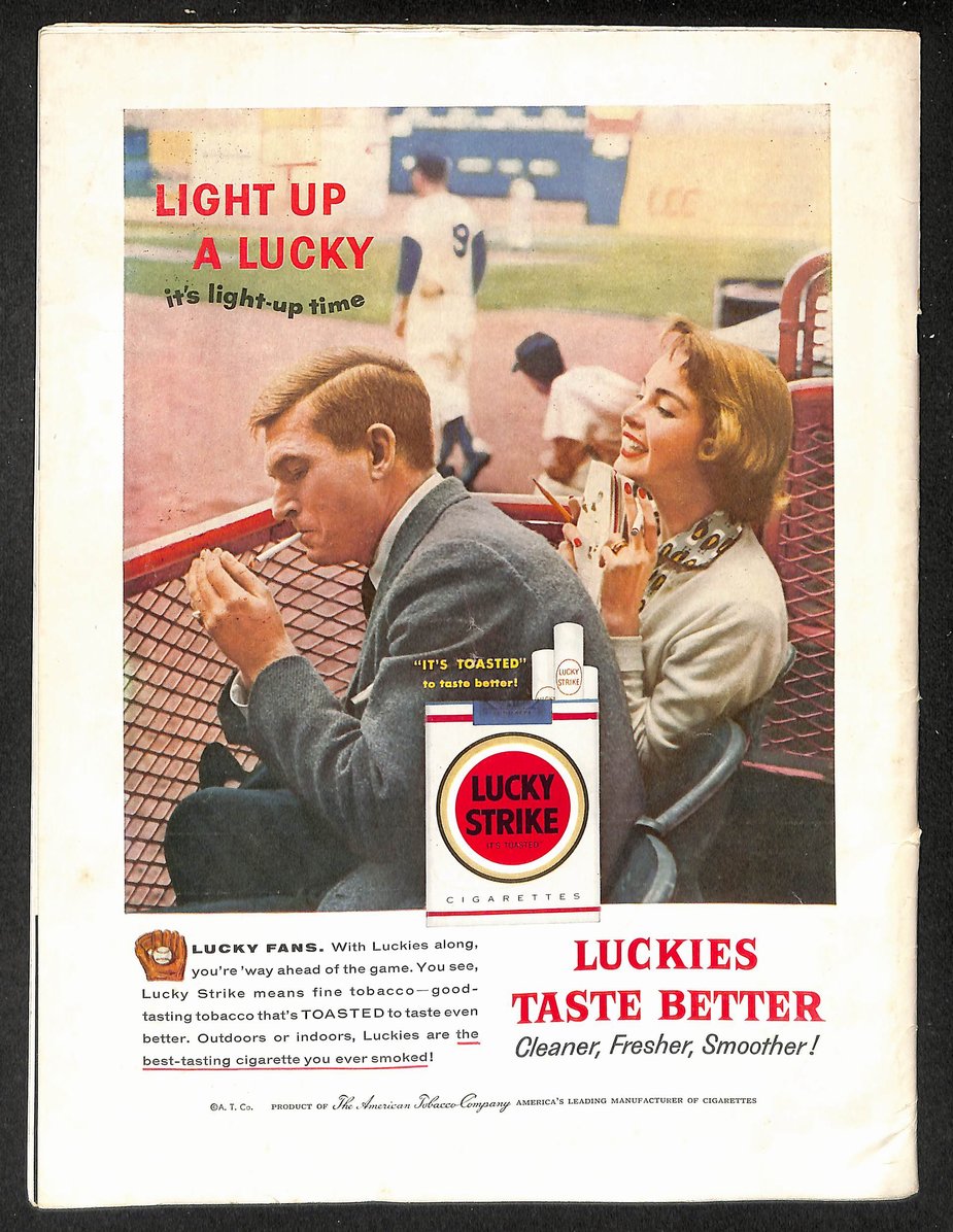 1956 World Series Program New York Yankees vs. Brooklyn Dodgers Scored 215505