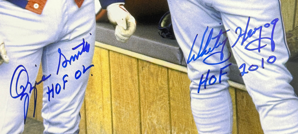 Ozzie Smith/Whitey Herzog Signed/Insc 11x14 Photo St. Louis Cardinals JSA 215529
