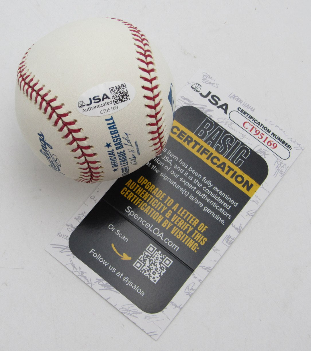 Bud Selig HOF Signed/Autographed OMLB Baseball Commissioner JSA 215386