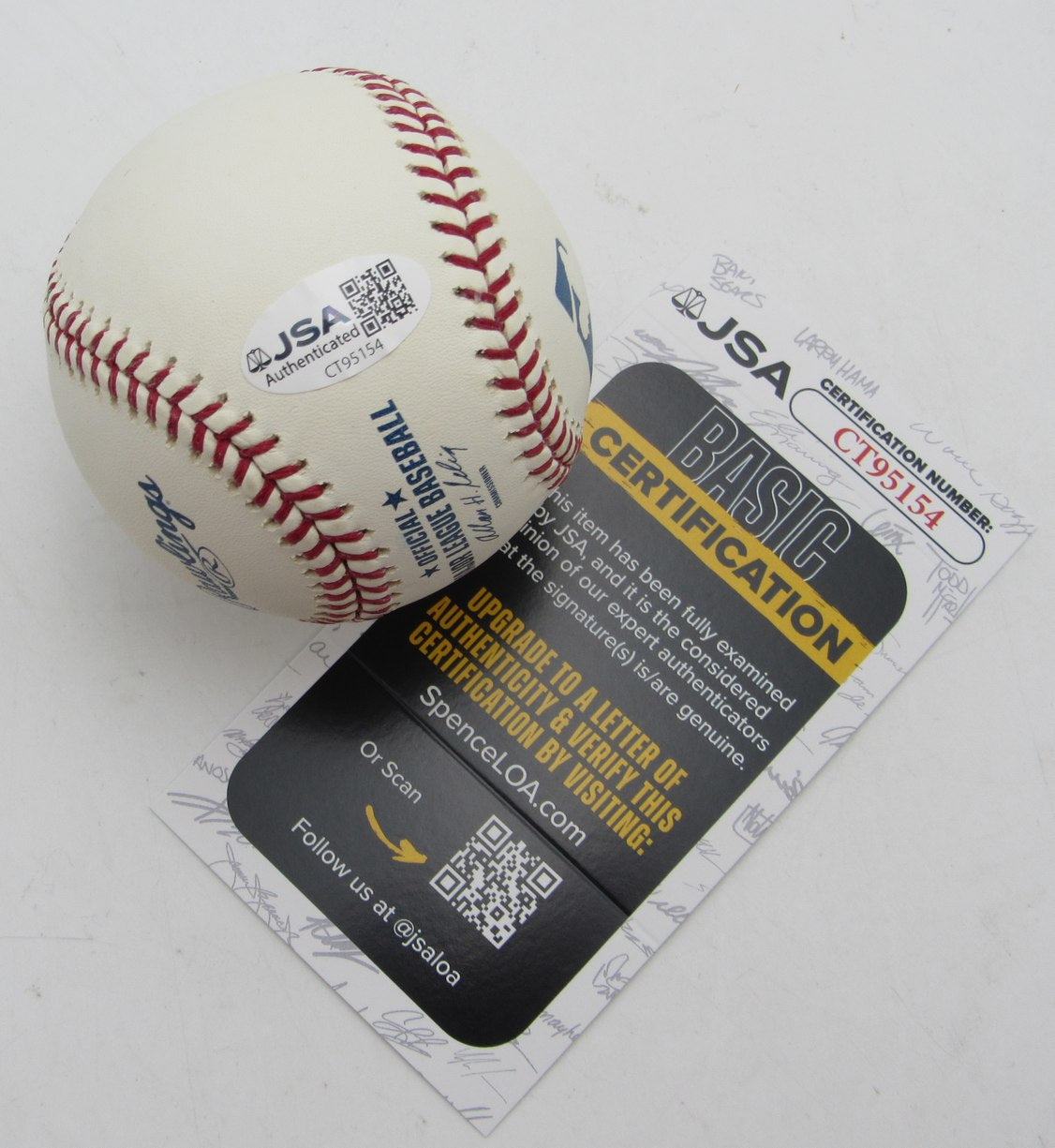 Julio Cesar Franco Signed/Autographed Full Name OMLB Baseball Mets JSA 215387