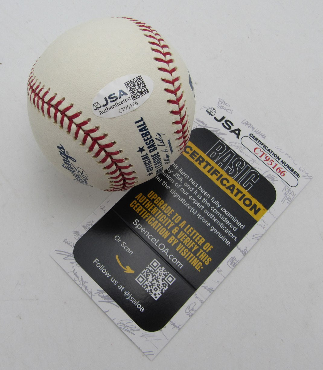 Tony La Russa HOF Signed/Autographed OMLB Baseball Cardinals JSA 215391