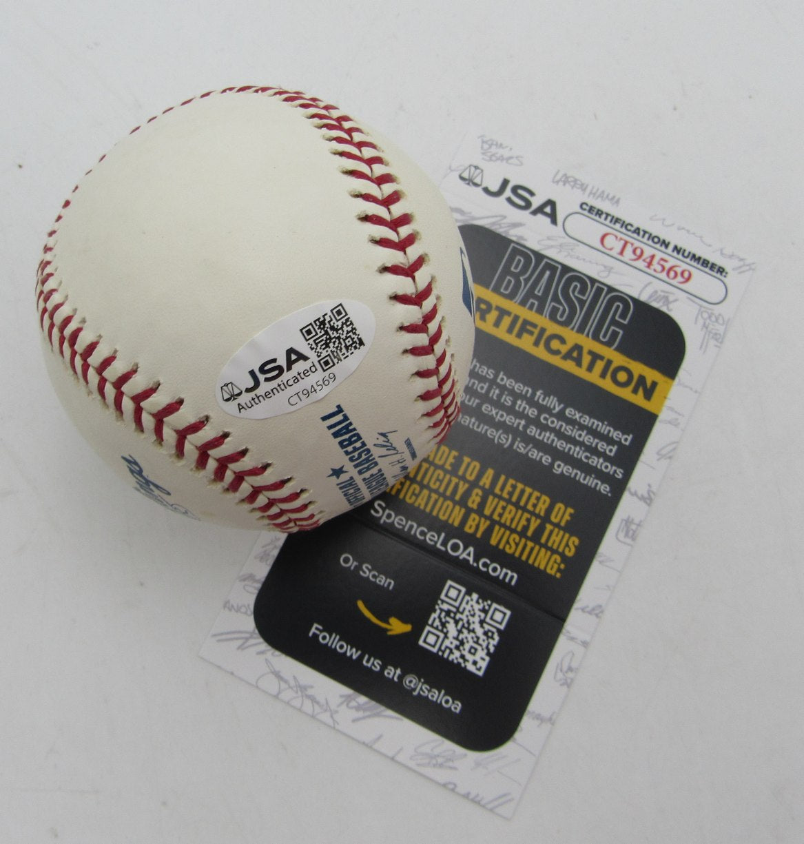 Bob Feller Signed/Autographed w/ HOF 62 Insc OMLB Baseball Indians JSA 215398