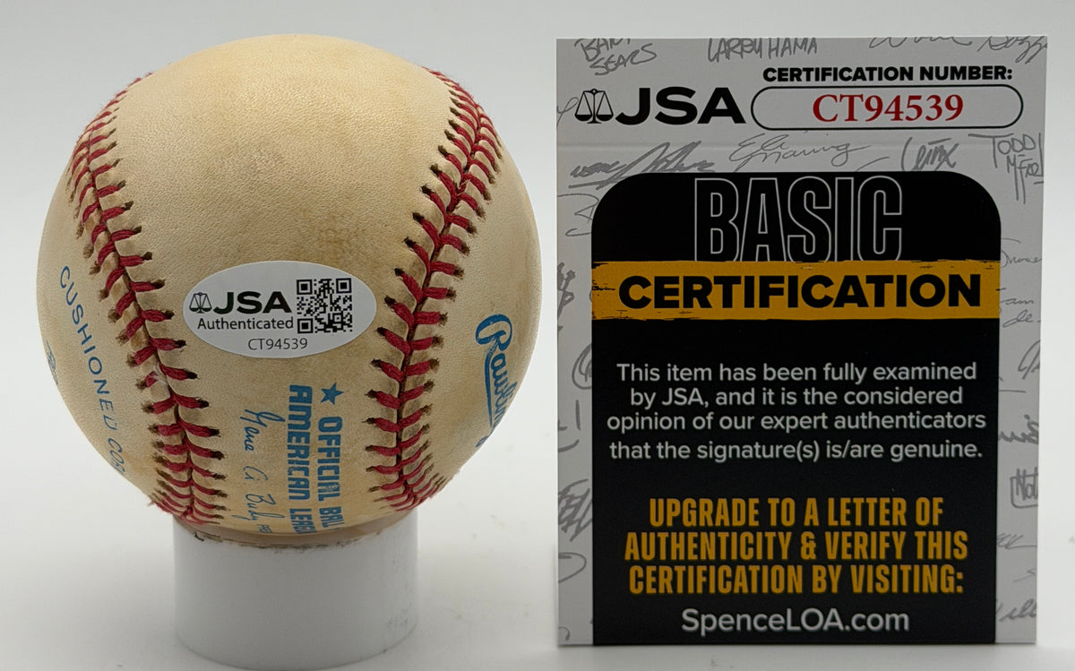 Albert Belle Signed/Autographed OALB Baseball Indians JSA 215589