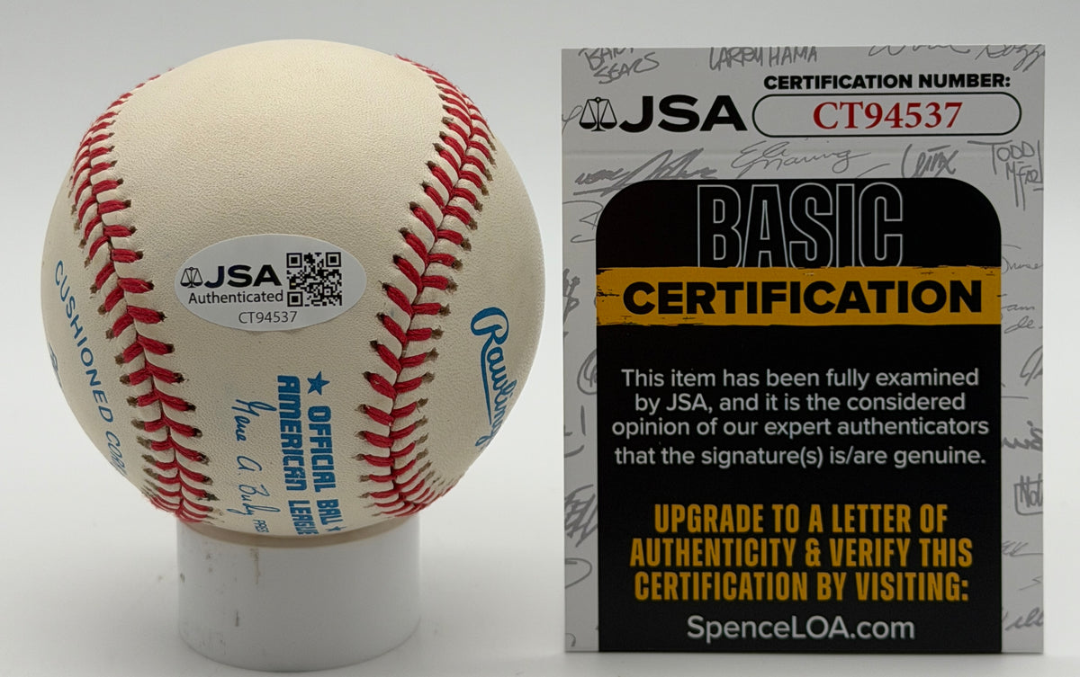 Pedro Martinez HOF Signed/Autographed OALB Baseball Red Sox JSA 215591
