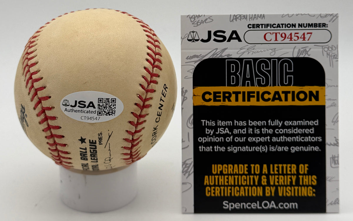 Lou Brock HOF Signed/Autographed w/ 3023 Insc ONLB Baseball Cardinals JSA 215598