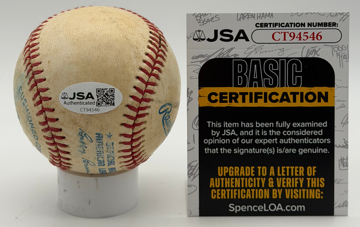 Jim Abbott Signed/Autographed OALB Baseball Angels JSA 215599