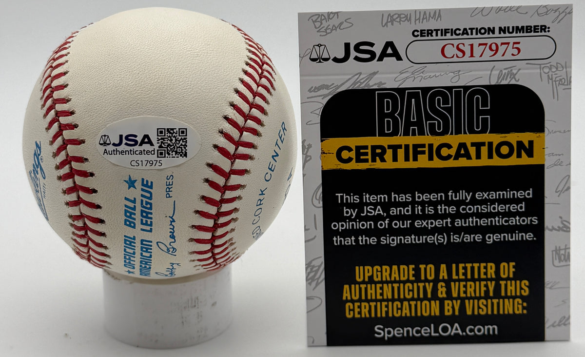 Whitey Ford HOF Signed/Autographed OALB Baseball Yankees JSA 215612