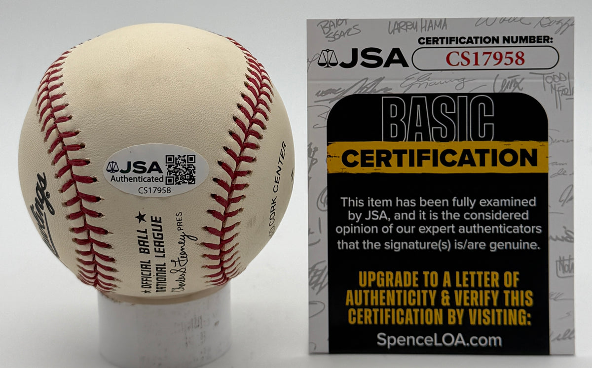 Bill Mazeroski Signed/Autographed w/ HOF 01 Insc ONLB Baseball Pirates JSA 215617