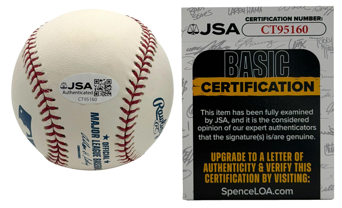 Chipper Jones HOF Signed/Autographed OMLB Baseball Braves JSA 215643