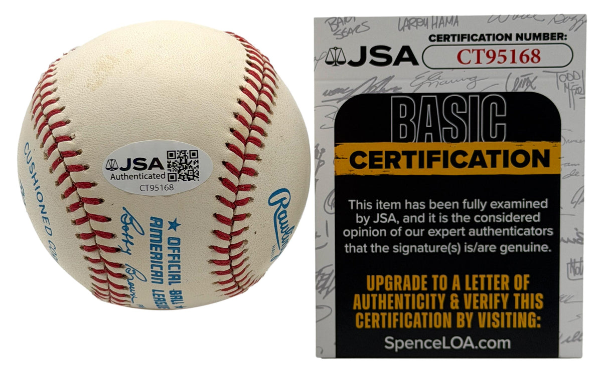 Lou Boudreau HOF Signed/Autographed OALB Baseball Red Sox JSA 215645