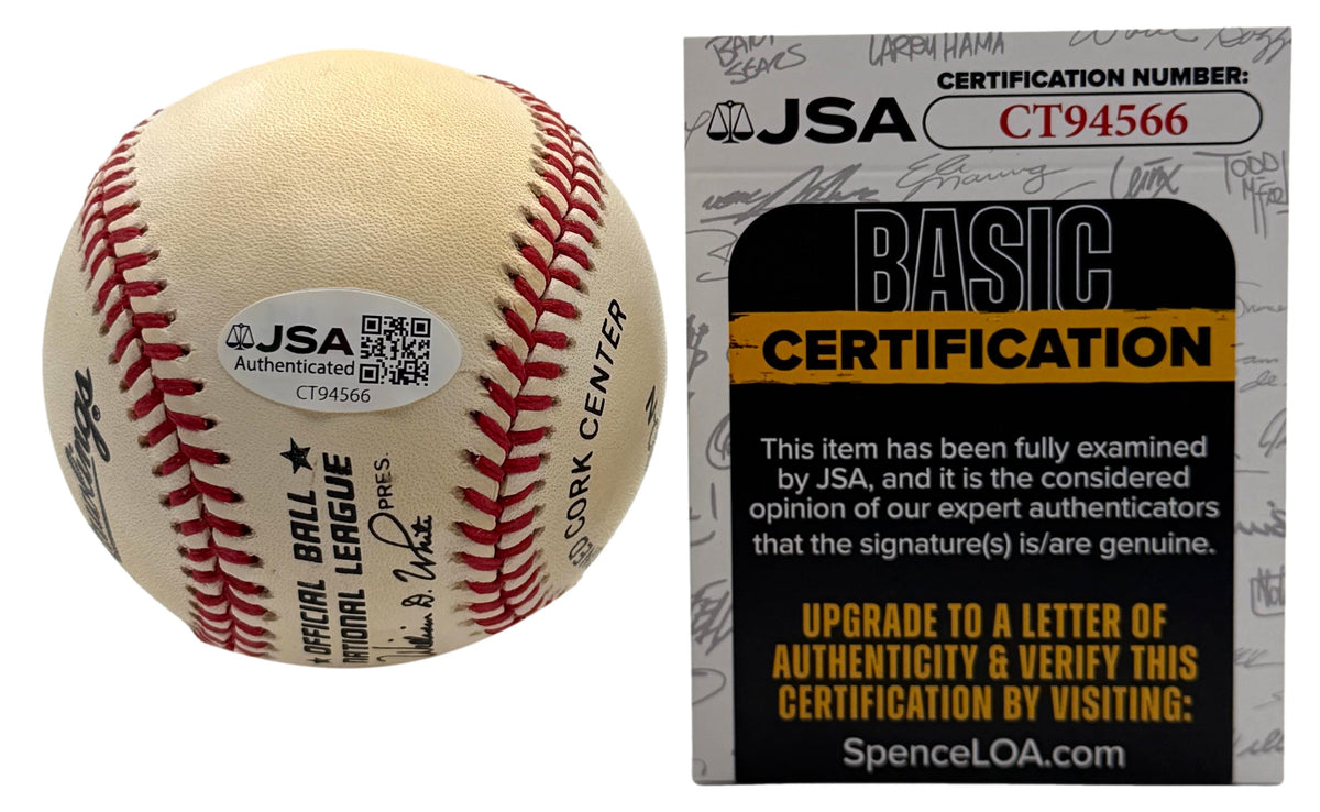 Stan Musial HOF Signed/Autographed ONLB Baseball Cardinals JSA 215659