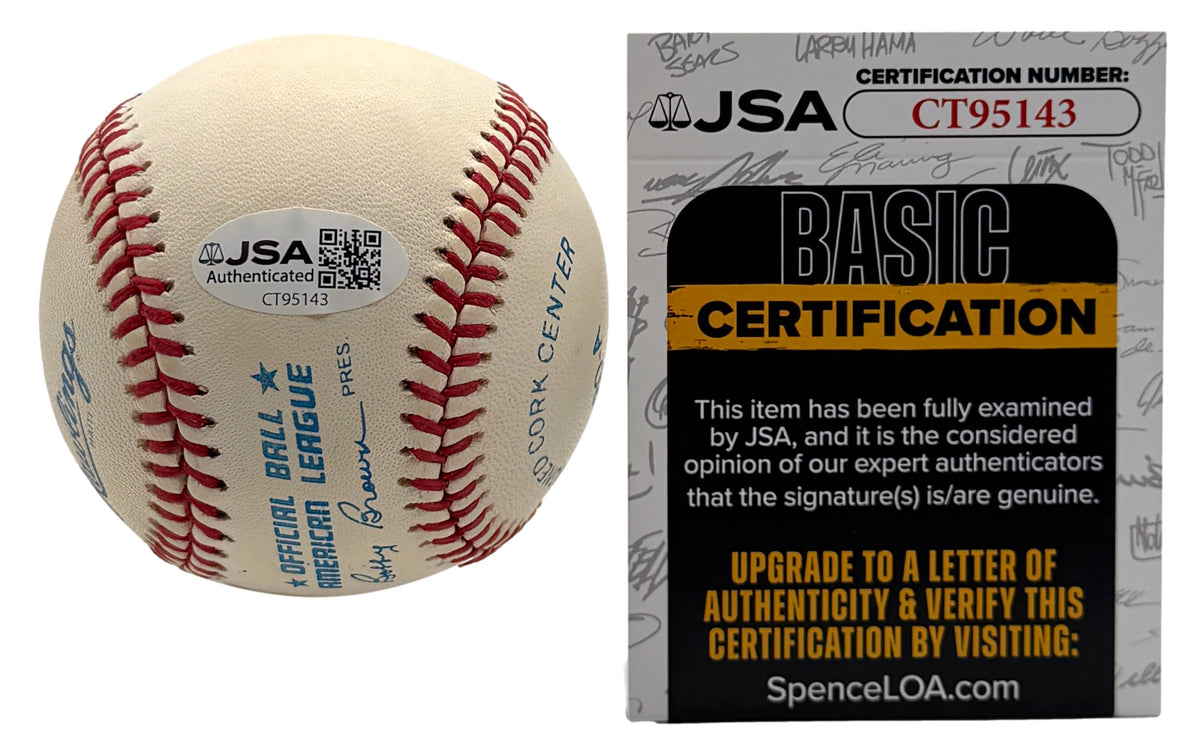 Carl Yastrzemski HOF Signed/Autographed OALB Baseball Red Sox JSA 215669
