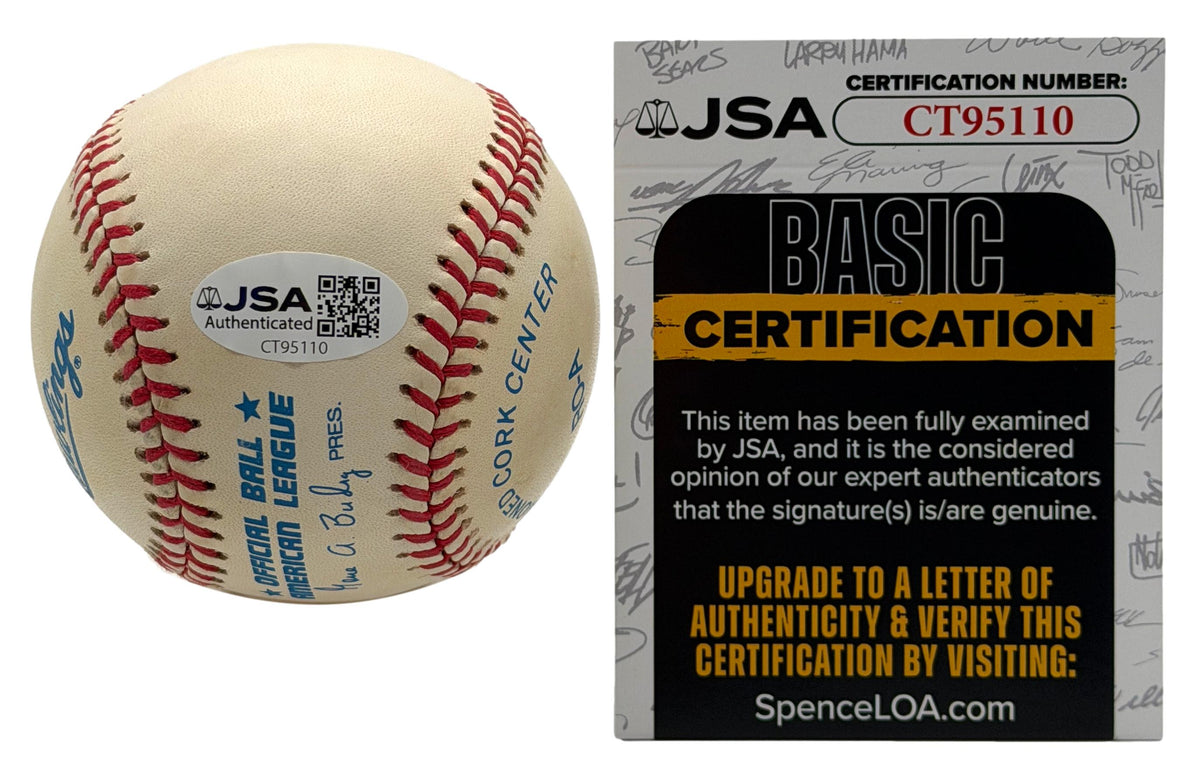 Larry Doby HOF Signed/Autographed OALB Baseball Indians JSA 215673