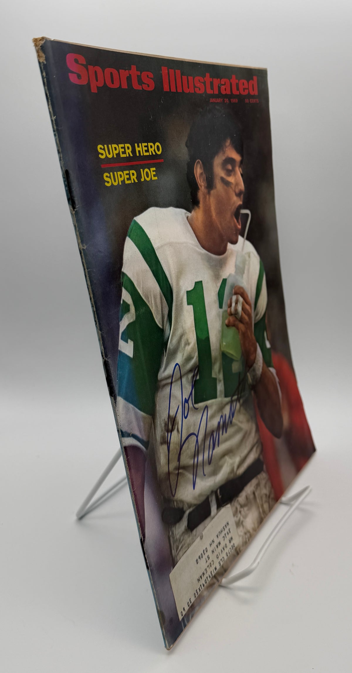 Joe Namath HOF Signed/Auto 1/20/1969 Sports Illustrated Magazine PSA/DNA 215572