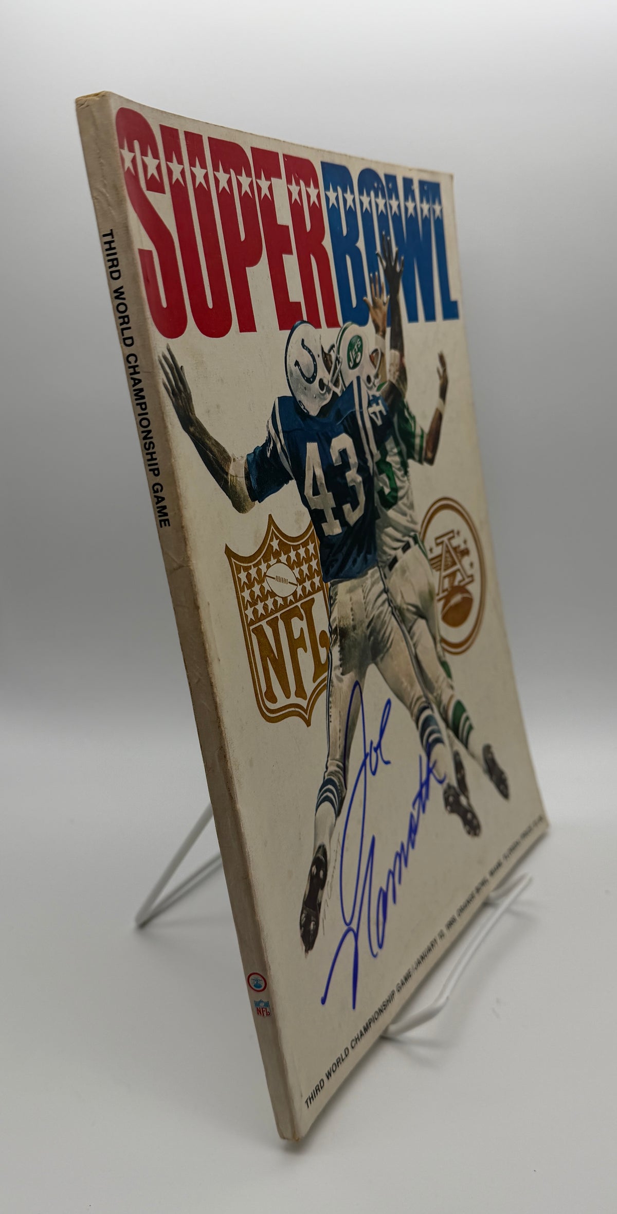 Joe Namath HOF Signed/Auto Super Bowl III Program Colts vs. Jets PSA/DNA 215577