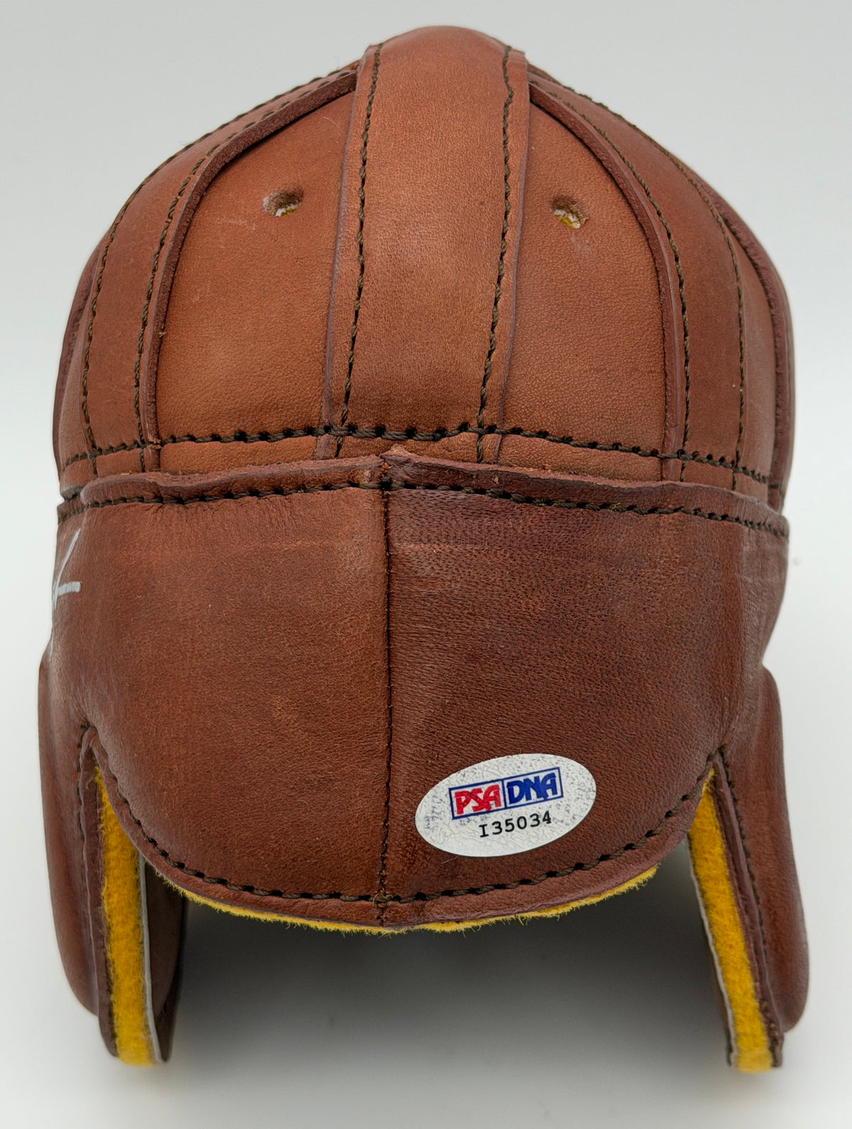 Sammy Baugh HOF Signed/Auto Redskins Mini Leather Football Helmet PSA/DNA 215561