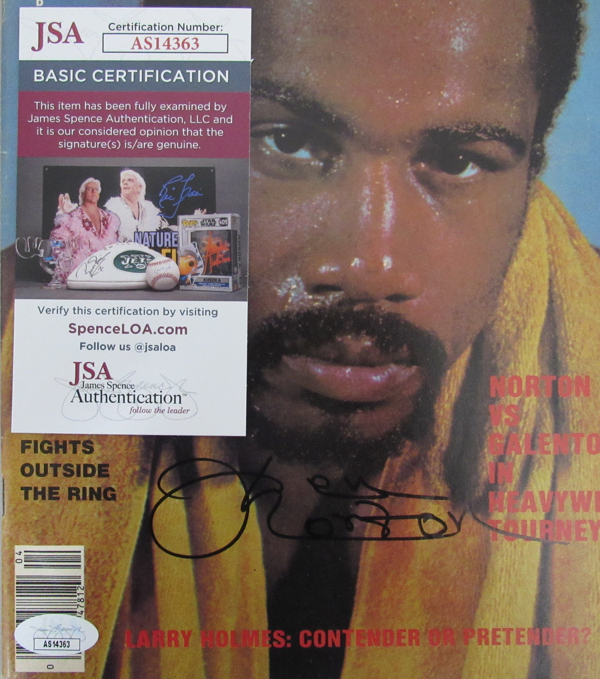 Ken Norton Signed/Autographed April 1978 Boxing Illustrated NO LABEL JSA 186444
