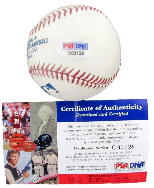 Larry Bigbie Autographed OML Baseball Baltimore Orioles PSA/DNA 182384