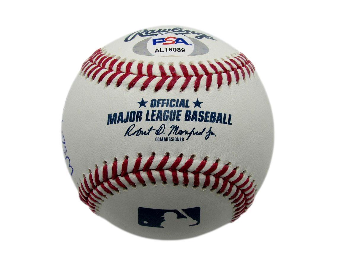 Denny McLain Autographed/Inscribed OML Baseball Detroit Tigers PSA/DNA 177765