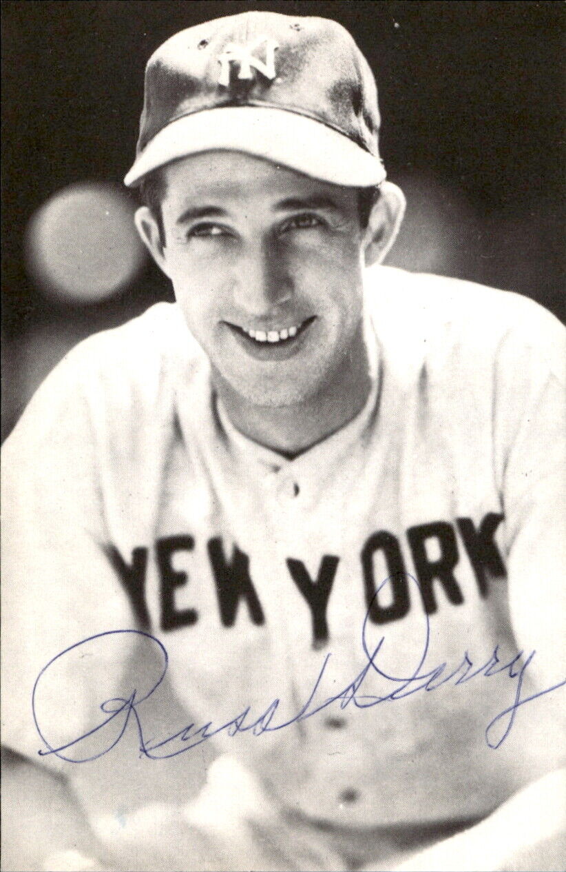 Russ Derry New York Yankees Signed/Auto 3x5 Photo 178181