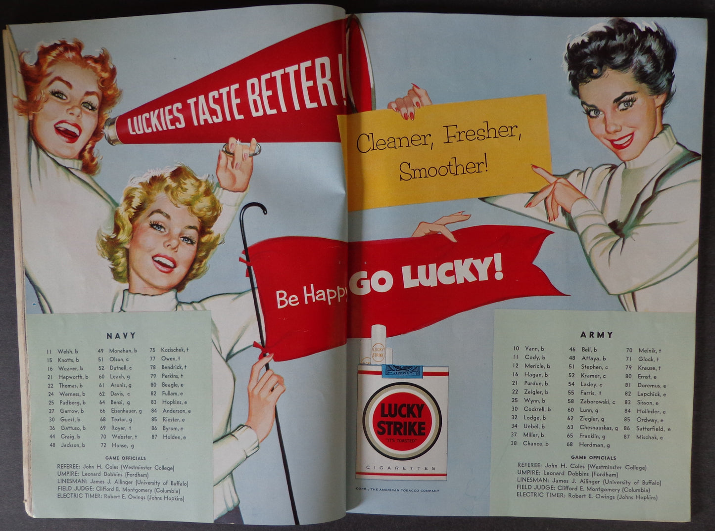 November 28, 1953 Army vs. Navy Vintage Football Game Program 190067